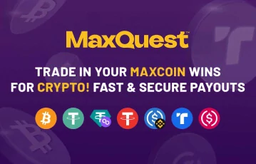 Trade in your wins for crypto at MaxQuest