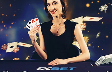 Juega juegos de casino con crupieres en vivo en 1xBet