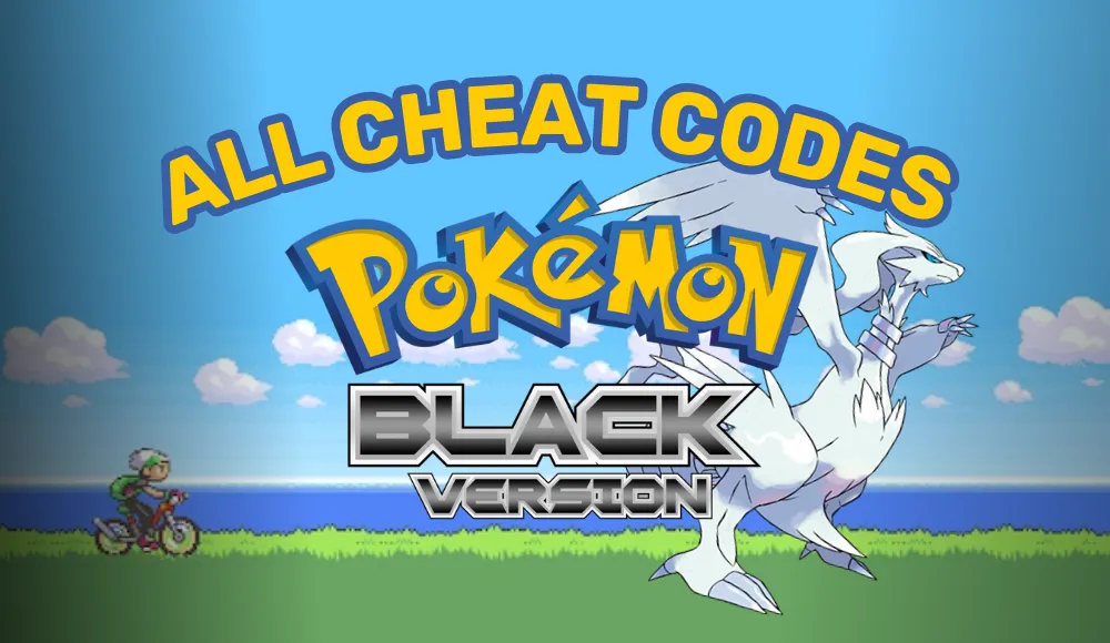 all cheat codes pokemon black version for emulator gamebreaker action replay