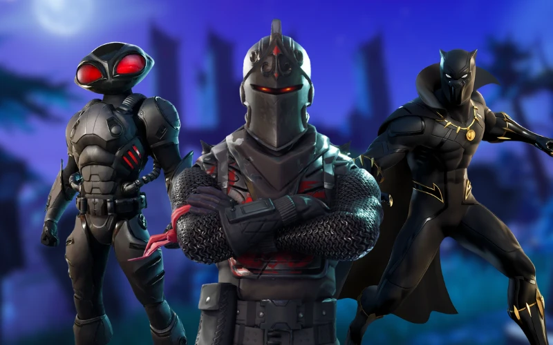 top 10 black skins in fortnite 2024